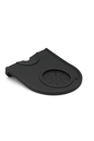 Coffee tamper mat black anti slip corner