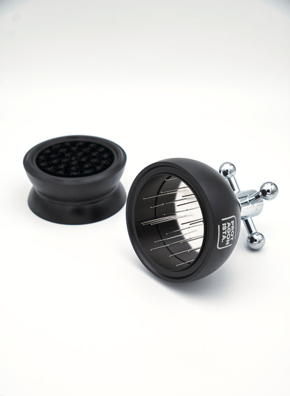 PROTAGONISTA Proffesional coffee tamper with rotating handle for coffee powder stirring