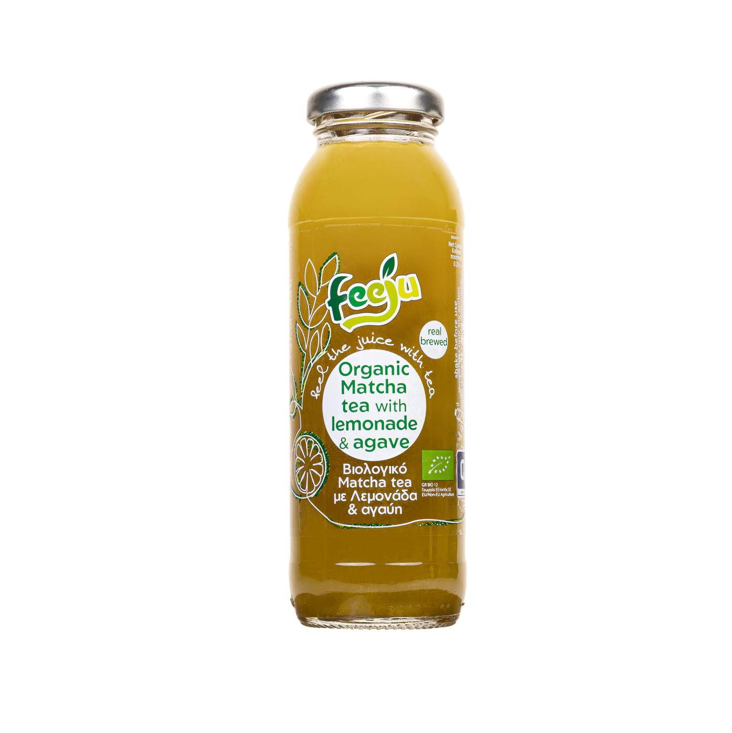 Feeju Organic Matcha Tea with Lemonade und Organic Agave 0,25l